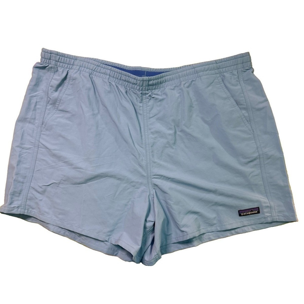 Patagonia Women's Baggies Shorts 5" NWT Logo Blue Size XL Outdoor Gorpcore